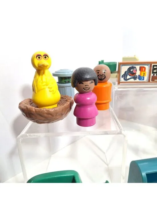 Little People Sesame Street Playset  Lot Vintage Figures Furniture Fisher Price - Picture 12 of 16